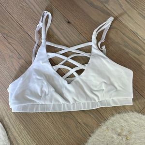 Bombshell Sportswear white bra
